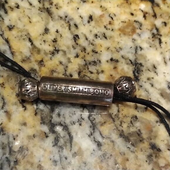 Oliver Smith BOHO Sterling Silver Pull Through Bracelet With Black Onyx SMALL - Picture 2 of 8